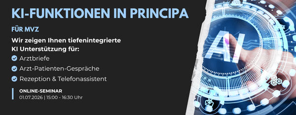KI Funktionen in principa MVZ Exclaimer Kampagne 1