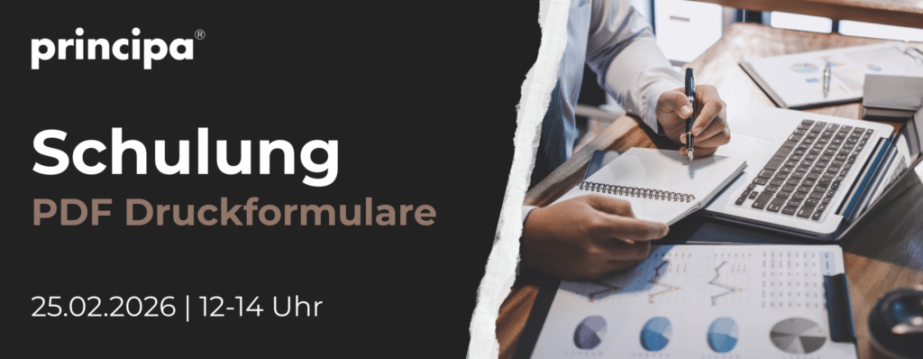 Principa Schulung PDF Druckformulare