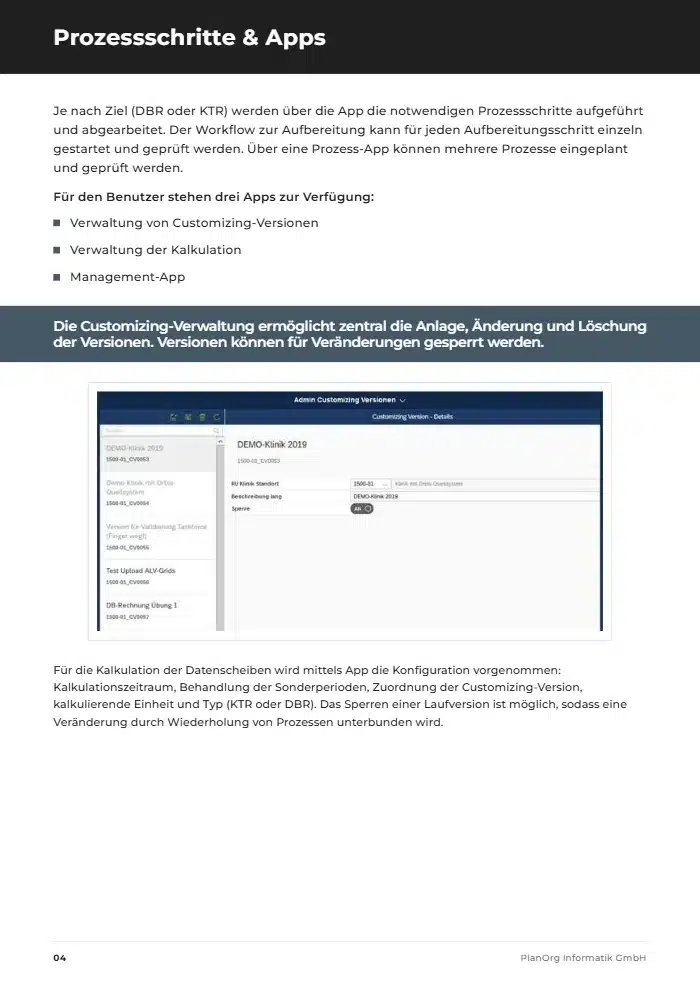 Broschüre Kosten- und Erlösmanagement 3 Leseprobe Seite 4: Prozessschritte und Apps